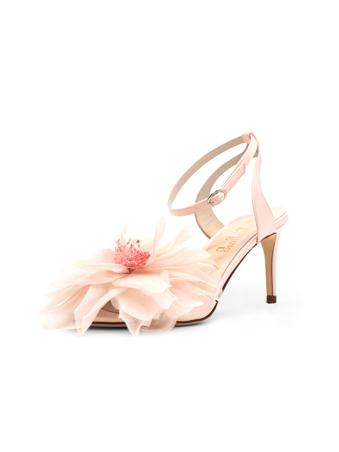 Pink High Heels Wedding Shoes with Rhinestone, Cheap Peep Toe Wedding Woman  Shoes L-936 – Okdresses